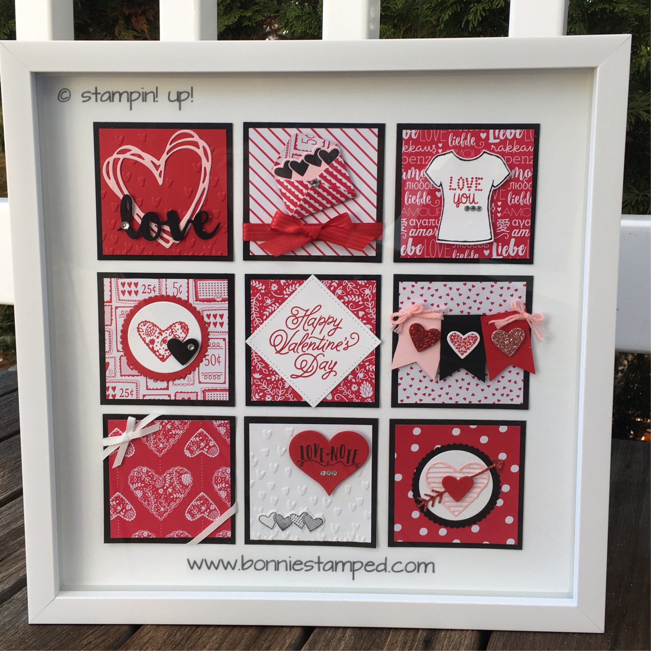 Sending Love Framed Art • Bonnie Stamped