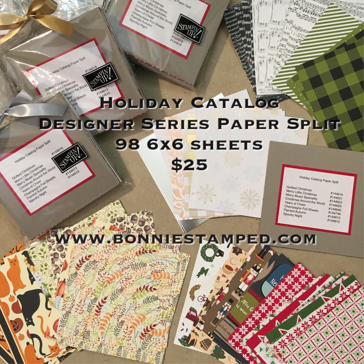 catalogue papers of Stamped Bonnie Paper Series Designer Split! â¢ Holiday Catalog