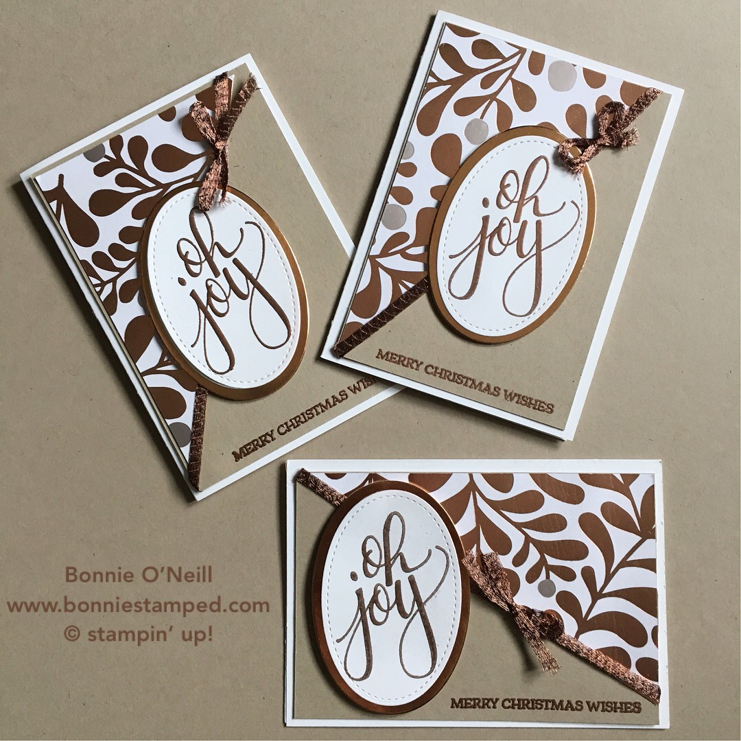 Oh Joy! Copper Foil Note Card • Bonnie Stamped