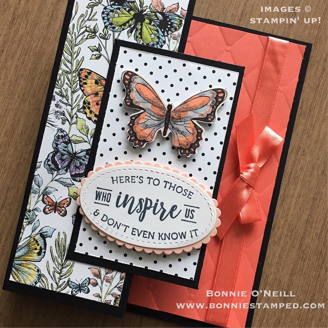 Fun Folded Botanical Butterfly Card Bonnie Stamped
